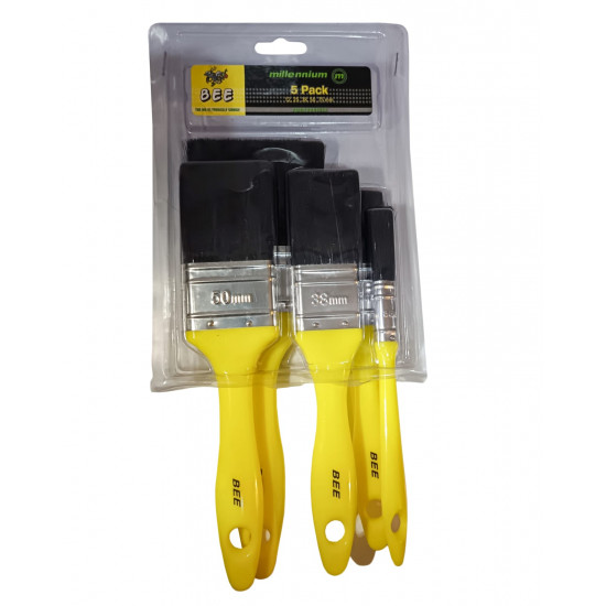 MILLENNIUM BEE PAINT BRUSH 5PIECE SET 