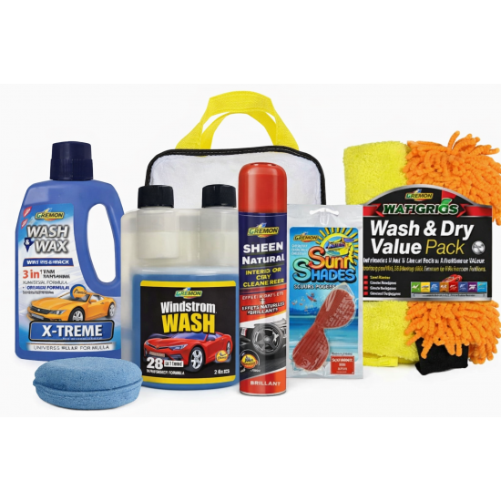 WASH N SHINE KIT 6PIECE