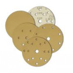WHITE DRY SANDING VELCRO DISC P120 150MM