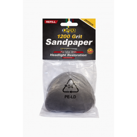 HEADLIGHT RESTORATION KIT SANDPAPER REFILL 25PIECES